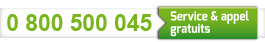 Numéro Vert : 0 800 50 00 45